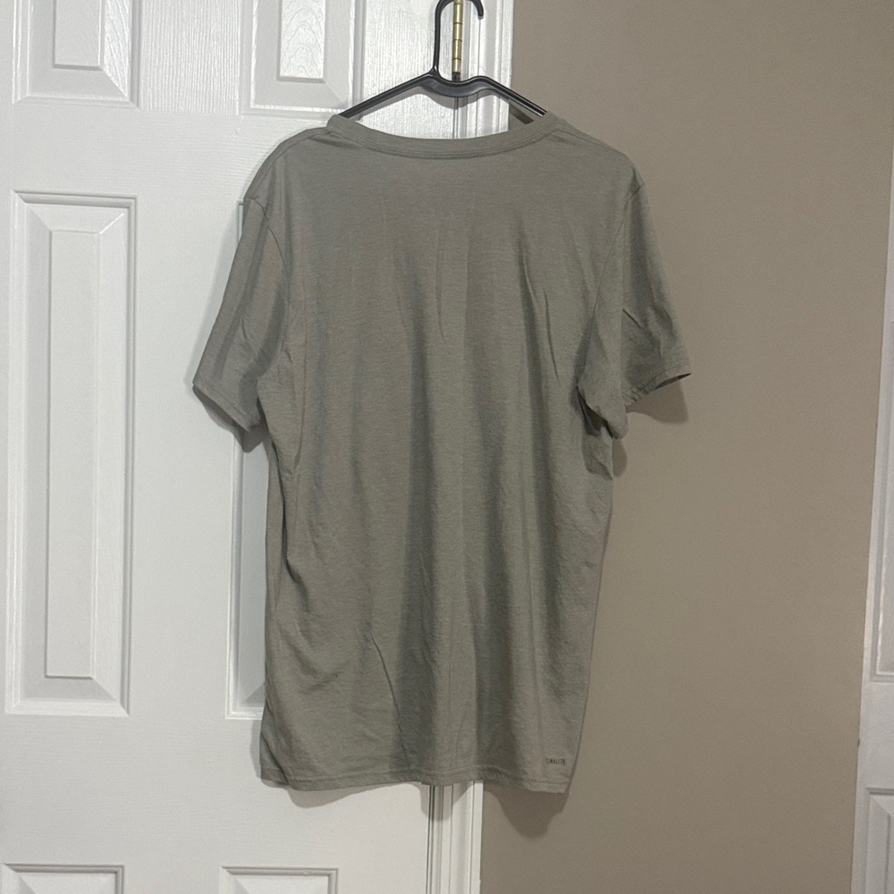 Adidas Men's Short Sleeve Tee in Gray with Logo - Picture 3 of 5